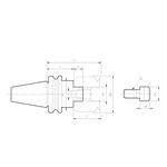 Adaptateur pour fraise à épaulement