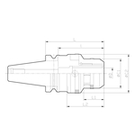 Mandrin de fraisage de type d'adaptation zéro (foret BT)