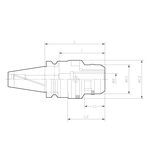 Mandrin de fraisage de type d'adaptation zéro 3LOCK