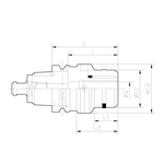 Mandrin de fraisage de type d'adaptation zéro NC5