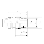 Mandrin de fraisage de type d'adaptation zéro HSK