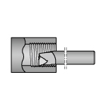 Filetage croisé 266, embout d'alésage pour découpe de filetage