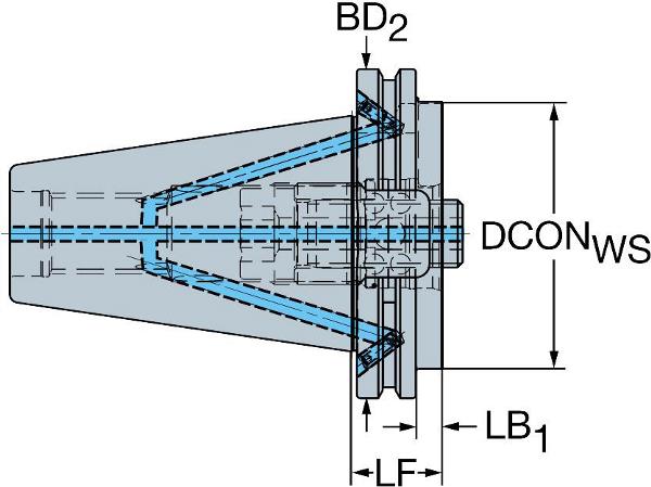 SANDVIK BIG-PLUS ISO à l'adaptateur VL