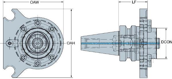 SANDVIK MAS-BT 403 à l'adaptateur tournant Coromant Capto