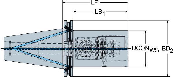 SANDVIK BIG-PLUS ISO à l'adaptateur Coromant Capto avec changement rapide