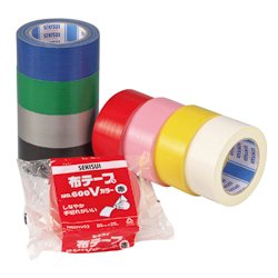 Ruban adhésif n° 600 couleur noir / blanc / vert / rouge / argenté / bleu /  jaune / rose de SEKISUI CHEMICAL