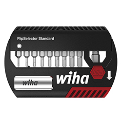 Wiha Coffret d'embouts FlipSelector Standard 25 mm Six pans, 1/4" C6,3