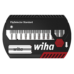 Wiha Coffret d'embouts FlipSelector Standard 25 mm TORX® 13 pcs, 1/4" C6,3 avec clip attache-ceinture