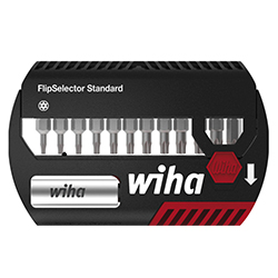 Wiha Coffret d'embouts FlipSelector Standard 25 mm TORX® Tamper Resistant 13 pcs, 1/4" C6,3 avec clip attache-ceinture