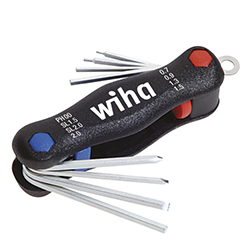 Wiha Multitool Mini PocketStar Fente, Phillips, six pans femelle, 8 pcs sous blister