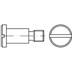 Vis à tête plate / à fente / tige / DIN 923 /  009235000080004