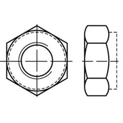 DIN 980 Écrous hexagonaux à filet fin 009801180160150
