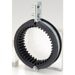 Collier de tuyau CL résistant aux vibrations pour raccord de tuyau vertical, caoutchouc 10t  (électro-zingage / inoxydable) A10362-0126