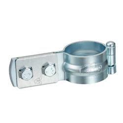 Collier pour tuyau pour raccord de tuyauterie vertical  (électro-zingage / inoxydable / galvanisation à chaud) A10349-0143