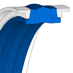 Joint de piston, en 5 parties, 80NBR-B281, L43