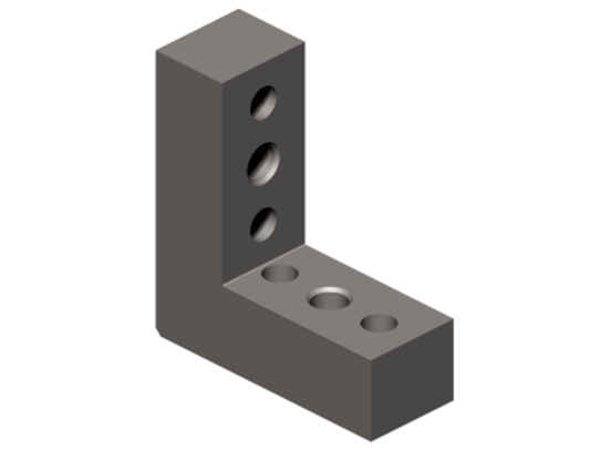 NAAMS L-Block - Standard, Multiple Hole Configurations, ALB Series ALB561M