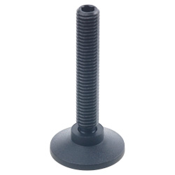Ball jointed levelling feet, Plastic / Steel 638-18-M10-44-ST