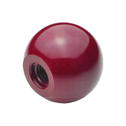 Ball knobs, Plastic, red 319-KU-35-M10-C-RT