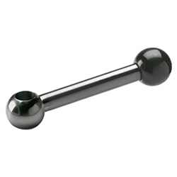 Ball levers, Steel 6337-100-B12-K