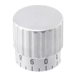 Control knobs, Stainless Steel 436.1-28-B8-S-MT