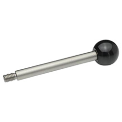 Gear lever handles Plastic / Stainless Steel 310-8-63-E-NI
