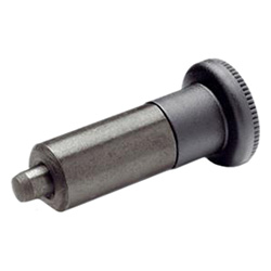 Indexing plungers without thread, Steel / Plastic knob 618-6-G