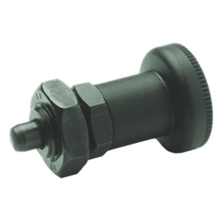 Indexing plungers, Steel / Plastic-knob 607.1-8-A-ST