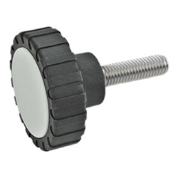 Knurled screws, Plastic 7336-34-M6-11-NI