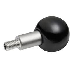 Revolving ball knobs, Plastic / Stainless Steel 319.5-32-M8-B
