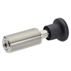 Spring bolts, Stainless Steel / Plastic knob 313-6-A-1-NI