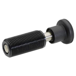 Spring bolts, Steel / Plastic knob 313-6-D-2-ST