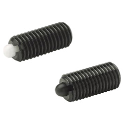 Spring plungers with bolt, Steel 616-M4-K