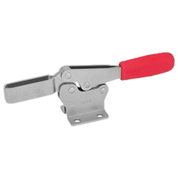 Stainless Steel-Horizontal acting toggle clamps with horizontal mounting base 820-75-MC-NI