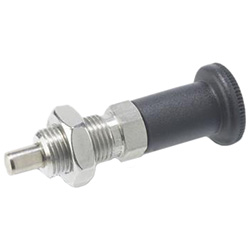 Stainless Steel-Indexing plungers with long plastic knob