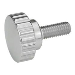 Stainless Steel-Knurled screws 535-20-M5-10-MT