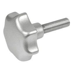 Stainless Steel-Star knobs 6336.5-ES-50-M10-55