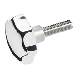 Star knobs, Aluminum with Stainless Steel-Threaded bolt