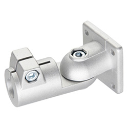Swivel clamp connector joints, Aluminium 282-B50-S-2-BL