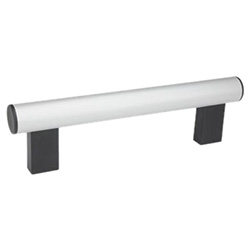 Tubular handles, Tube Aluminium or Stainless Steel 666-30-M6-350-SW