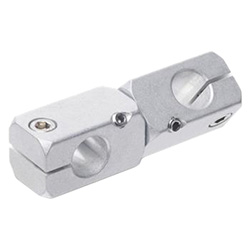 Twistable two-way clamp mountings, Aluminium