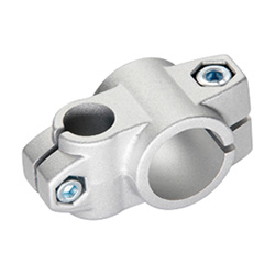 Two-way connector clamps, Aluminium 133-B20-B14-2-SW