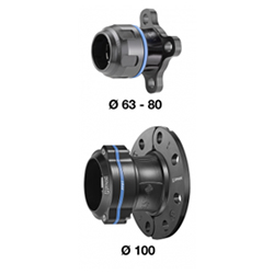 PPS1 UF - Raccord droit aluminium avec impact bride pour tubes