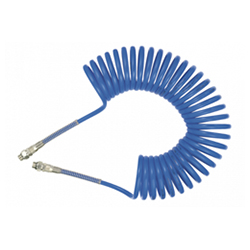 Tuyau spiralé polyamide "spécial bouts redressés" - Raccords mâles fixes