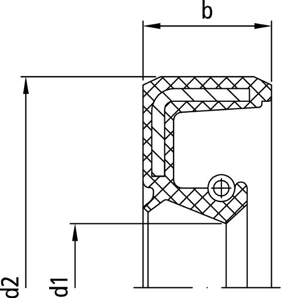 Joint D'étanchéité Pour Arbre Radial 24 X 36 X 6 Mm, AS/TC