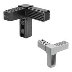 STC - Connecteurs pour tubes carrés -Technopolymère et acier
