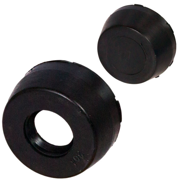 Capuchons de protection pour Stock à coussinet Thermoplastique TUCP, TUCF et TUCFL, noir