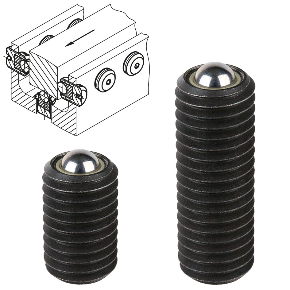 Mini- Boule de transfert 306 avec Palier lisse, version à visser