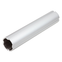 Tube rond avec rainure, aluminium anodisé (29050)