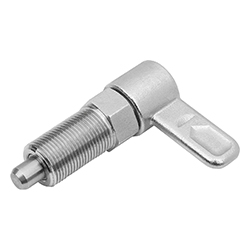 Doigt indexage verrouillable, à guidage interne, forme A sans bouchon sans contre-écrou, acier inox. (03099)