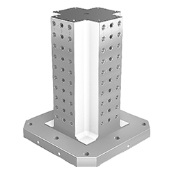 Tour de serrage faces, avec trame modulaire, forme B, GJL300 (01854)